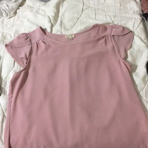 Pink short sleeve shirt